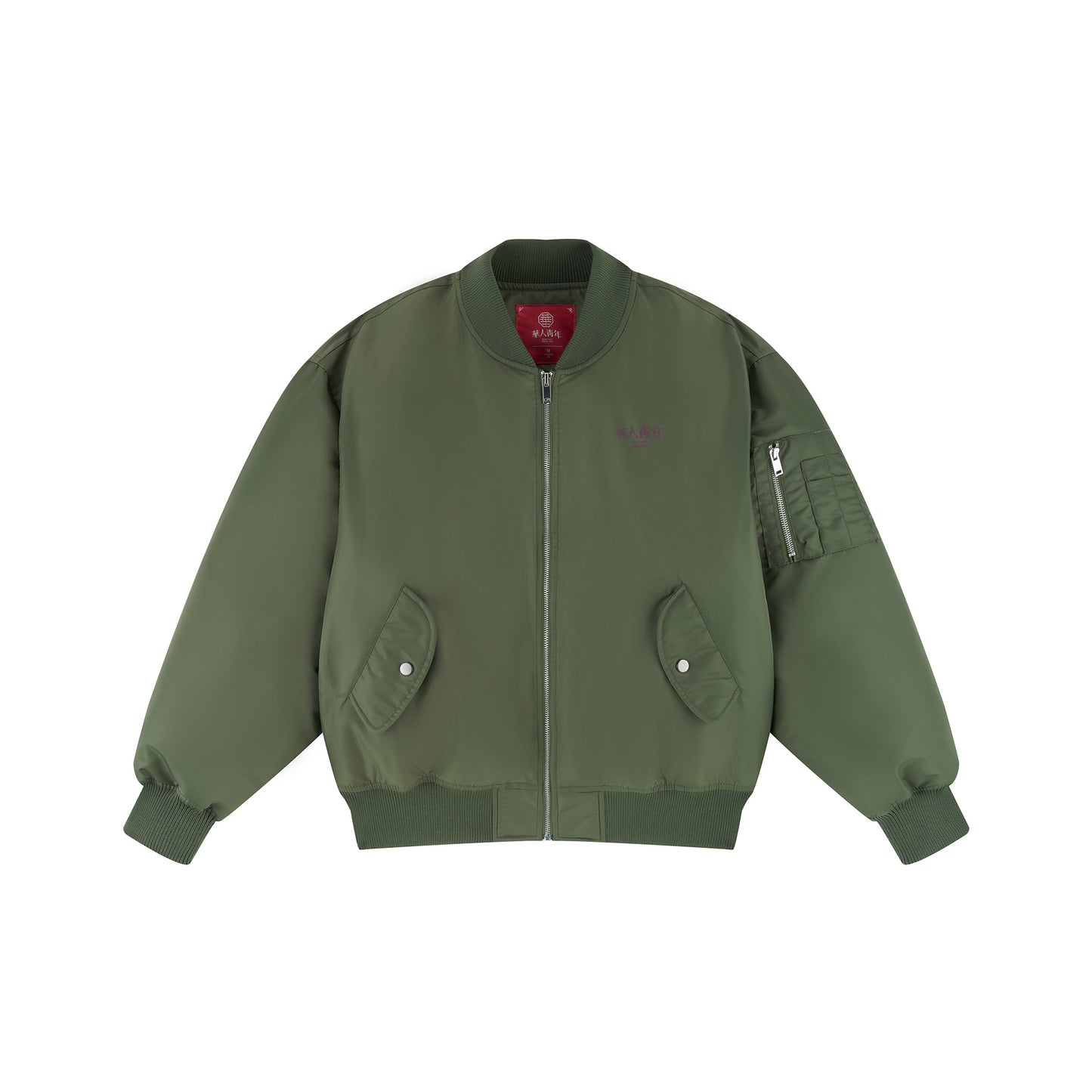 WAH YAN CHING NIN Dragon Print MA1 Bomber Jacket