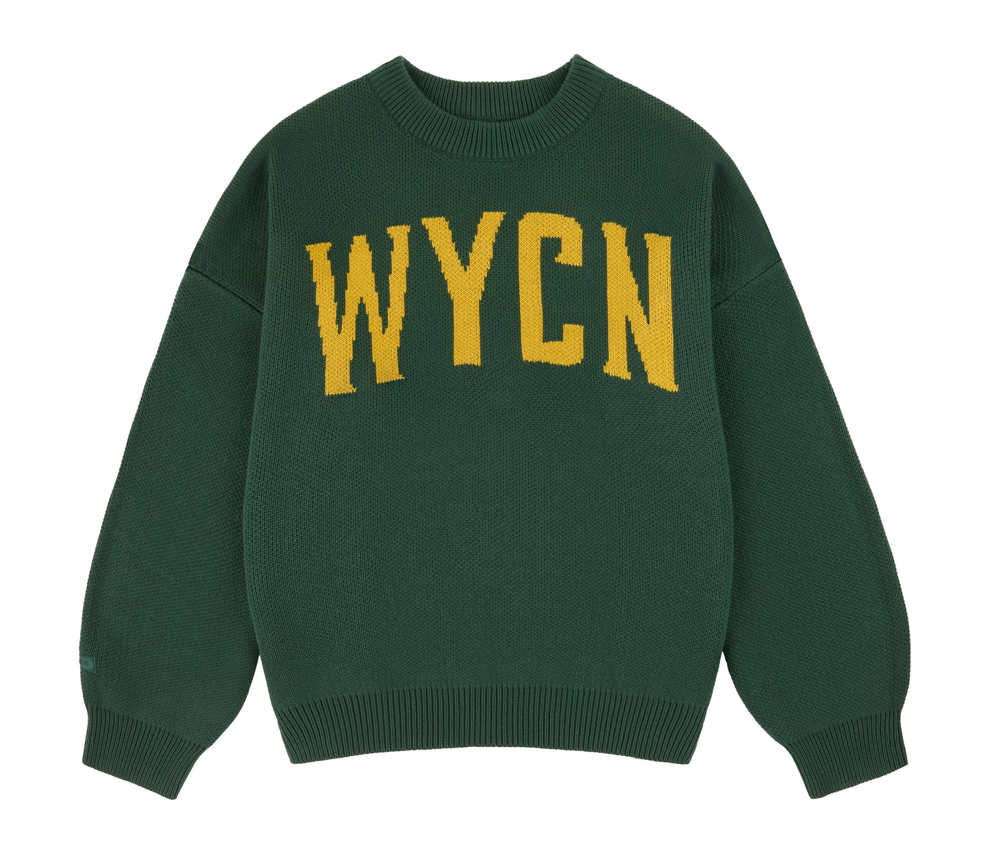 WYCN Lettered Jacquard Sweater