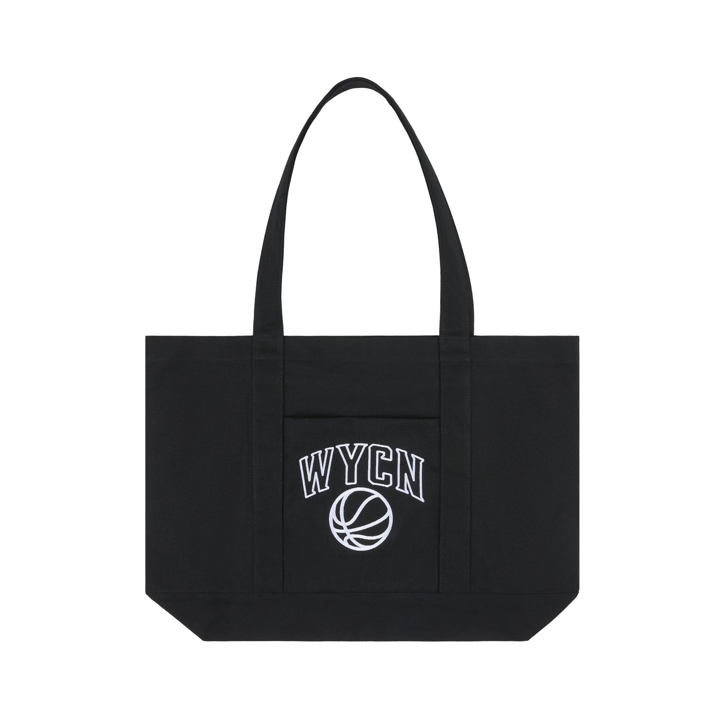 WYCN Basketball Print Tote Bag