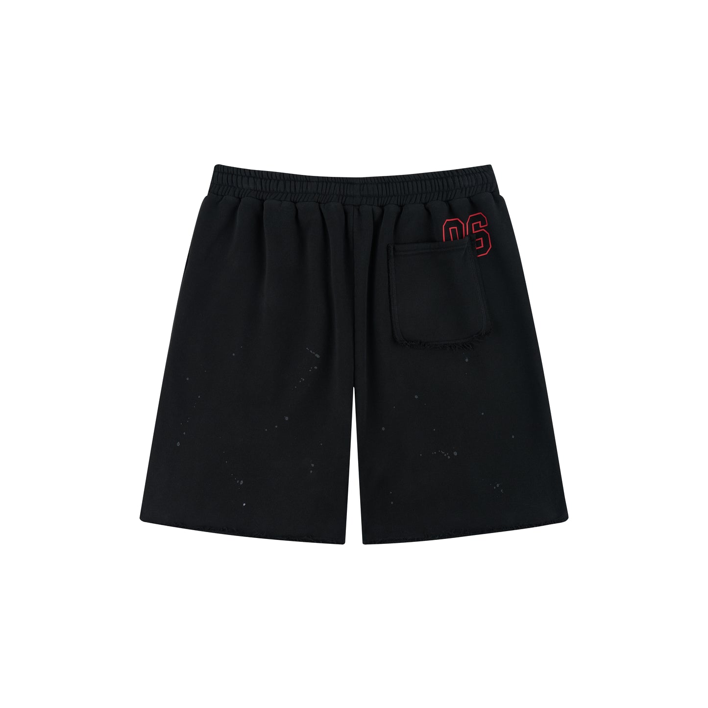 WAH YAN CHING NIN Distressed Painted Sweatshorts