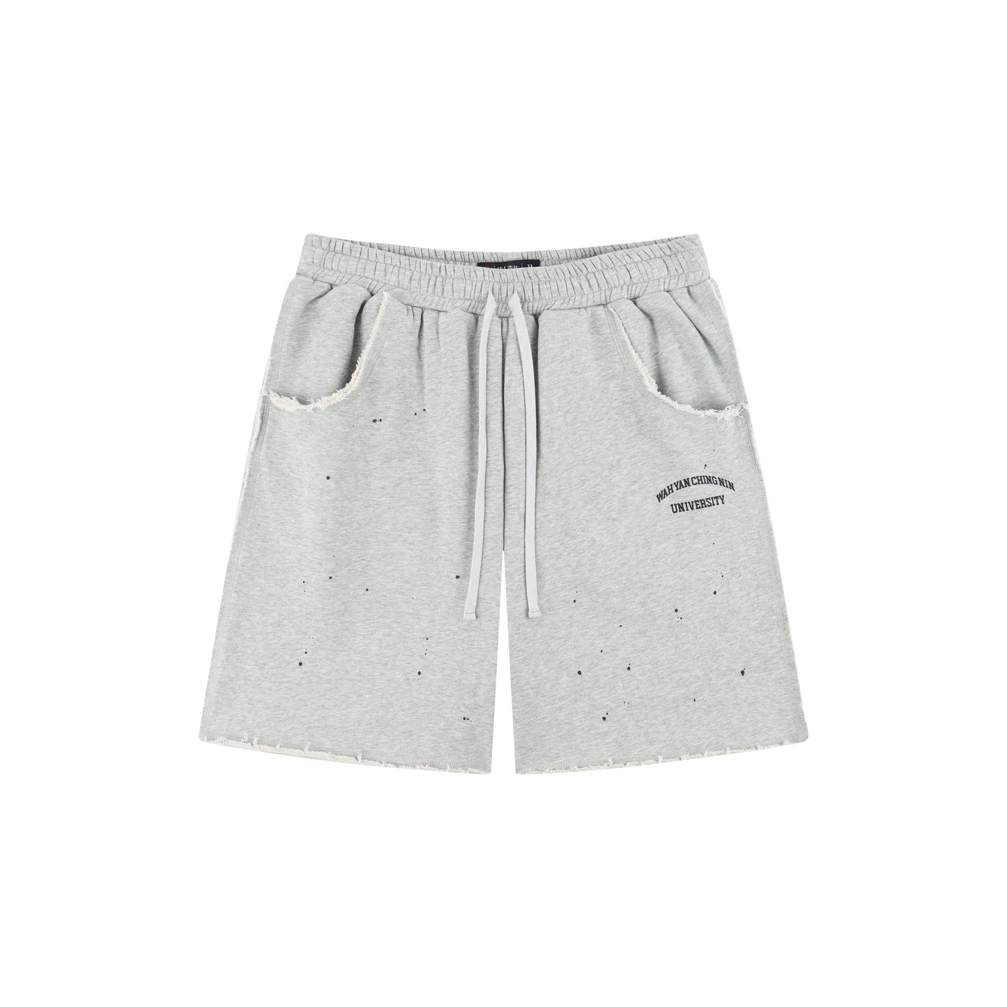 WAH YAN CHING NIN Distressed Painted Sweatshorts