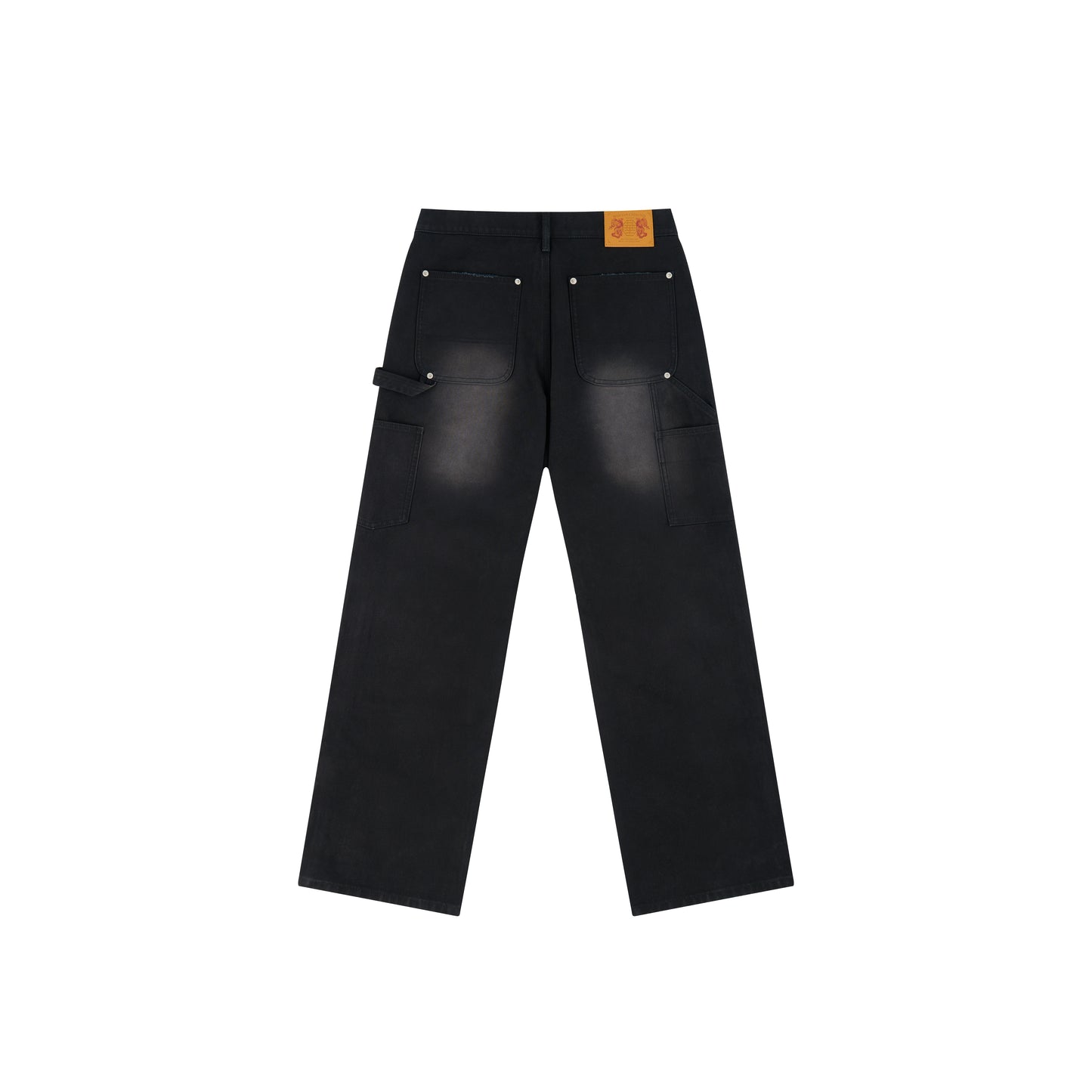 WAH YAN CHING NIN Washed Whisker Double Knee Pants