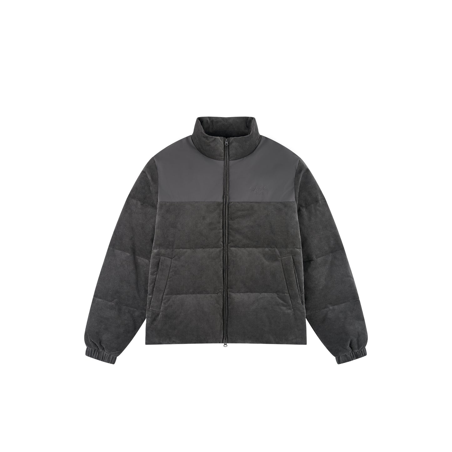WAH YAN CHING NIN Corduroy Patchwork Down Jacket