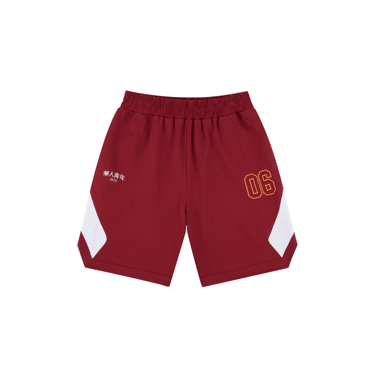 WAH YAN CHING NIN Colorblocked Mesh Shorts