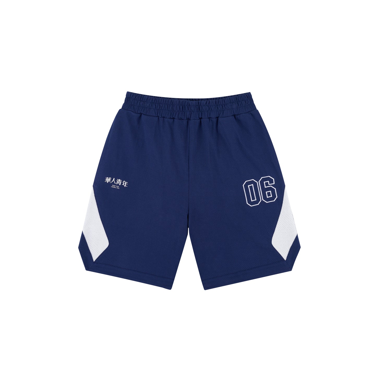 WAH YAN CHING NIN Colorblocked Mesh Shorts