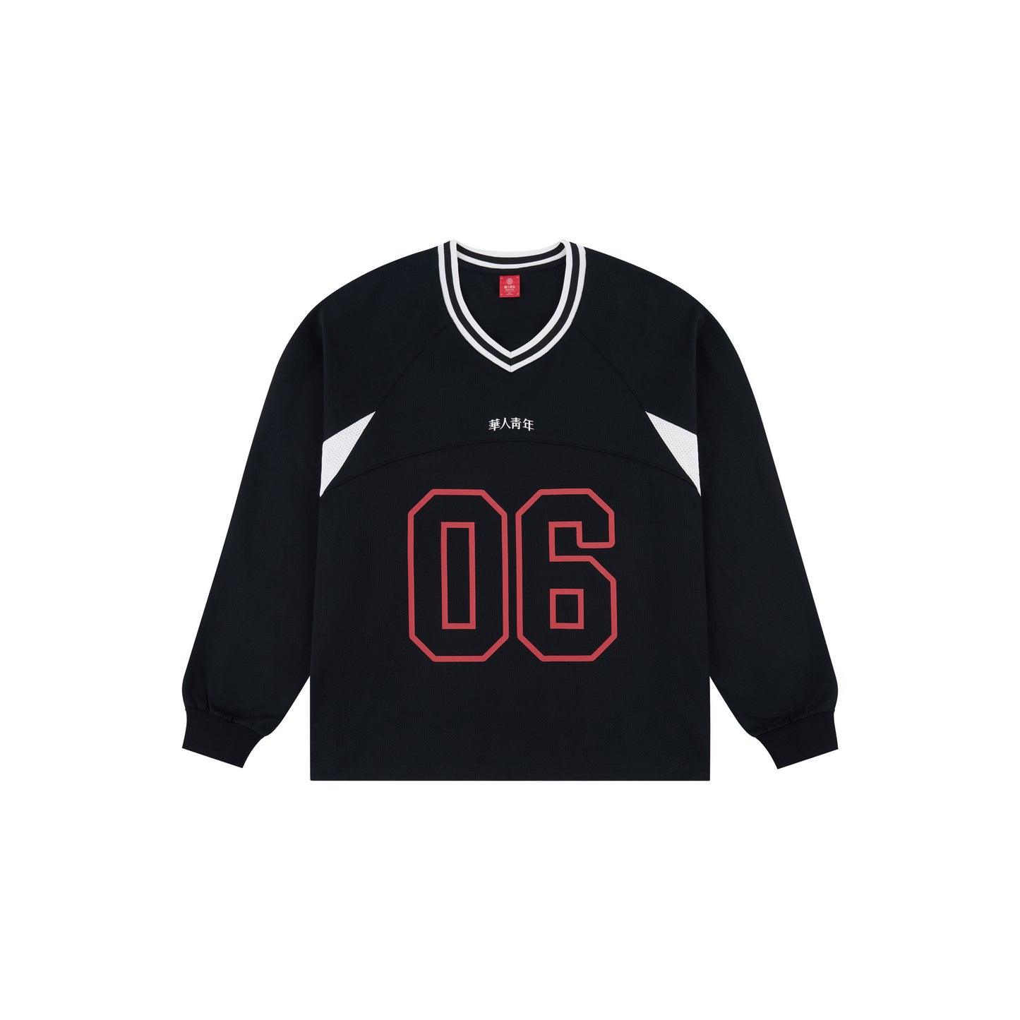 WAH YAN CHING NIN Colorblocked Mesh Long Sleeve