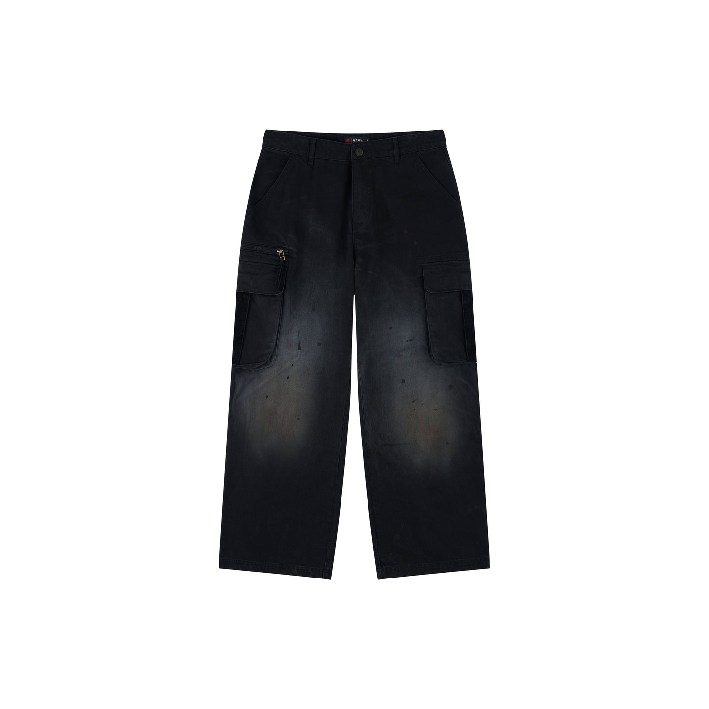 WAH YAN CHING NIN Washed Patchwork Cargo Pants