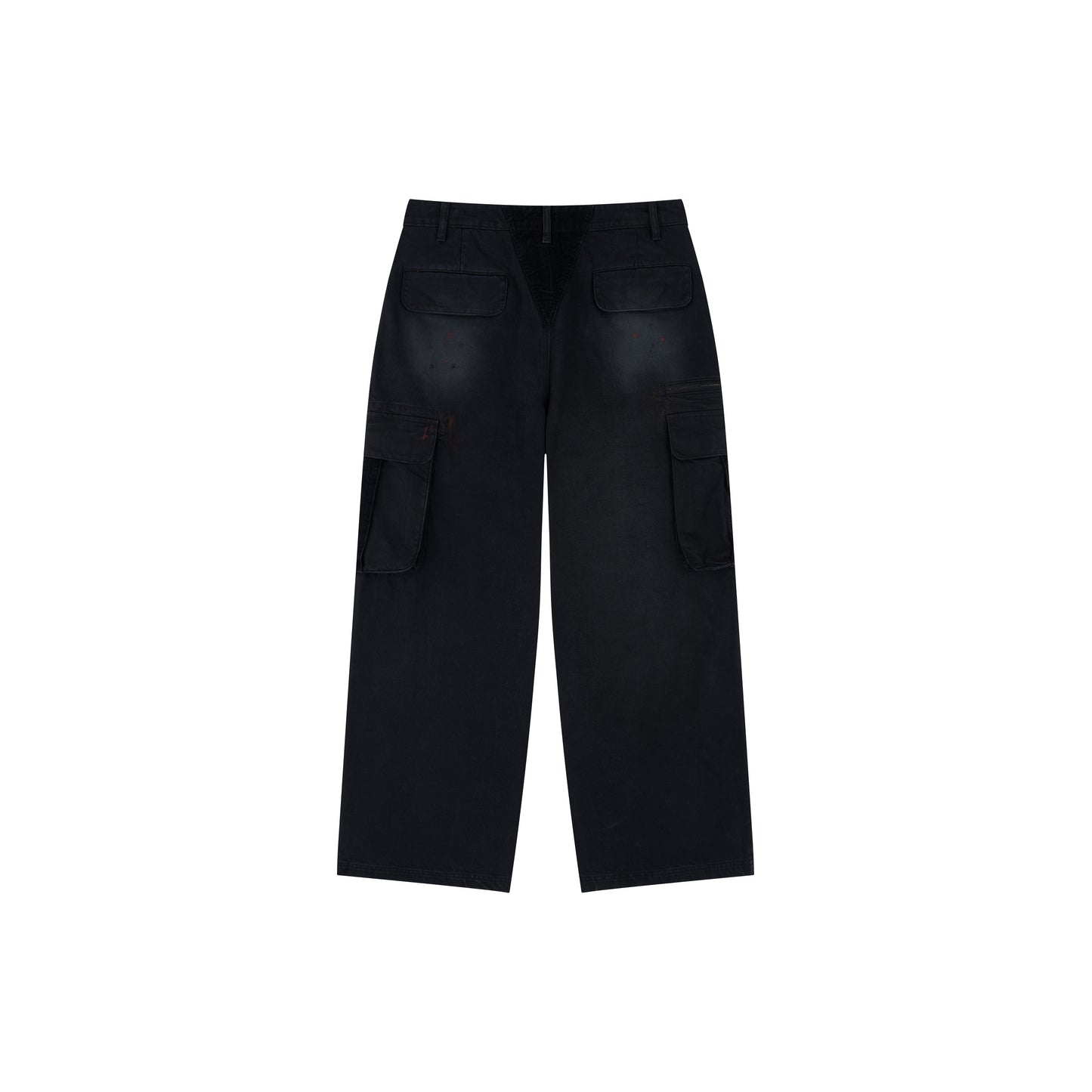 WAH YAN CHING NIN Washed Patchwork Cargo Pants