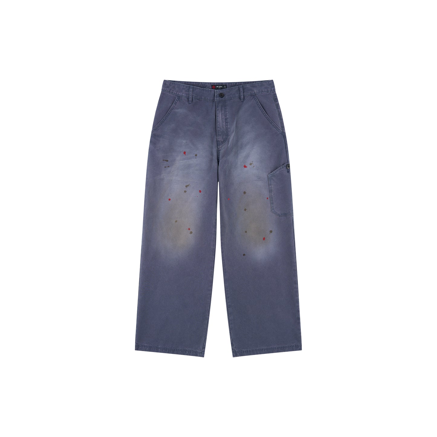 WAH YAN CHING NIN Distressed Painted Cargo Pants
