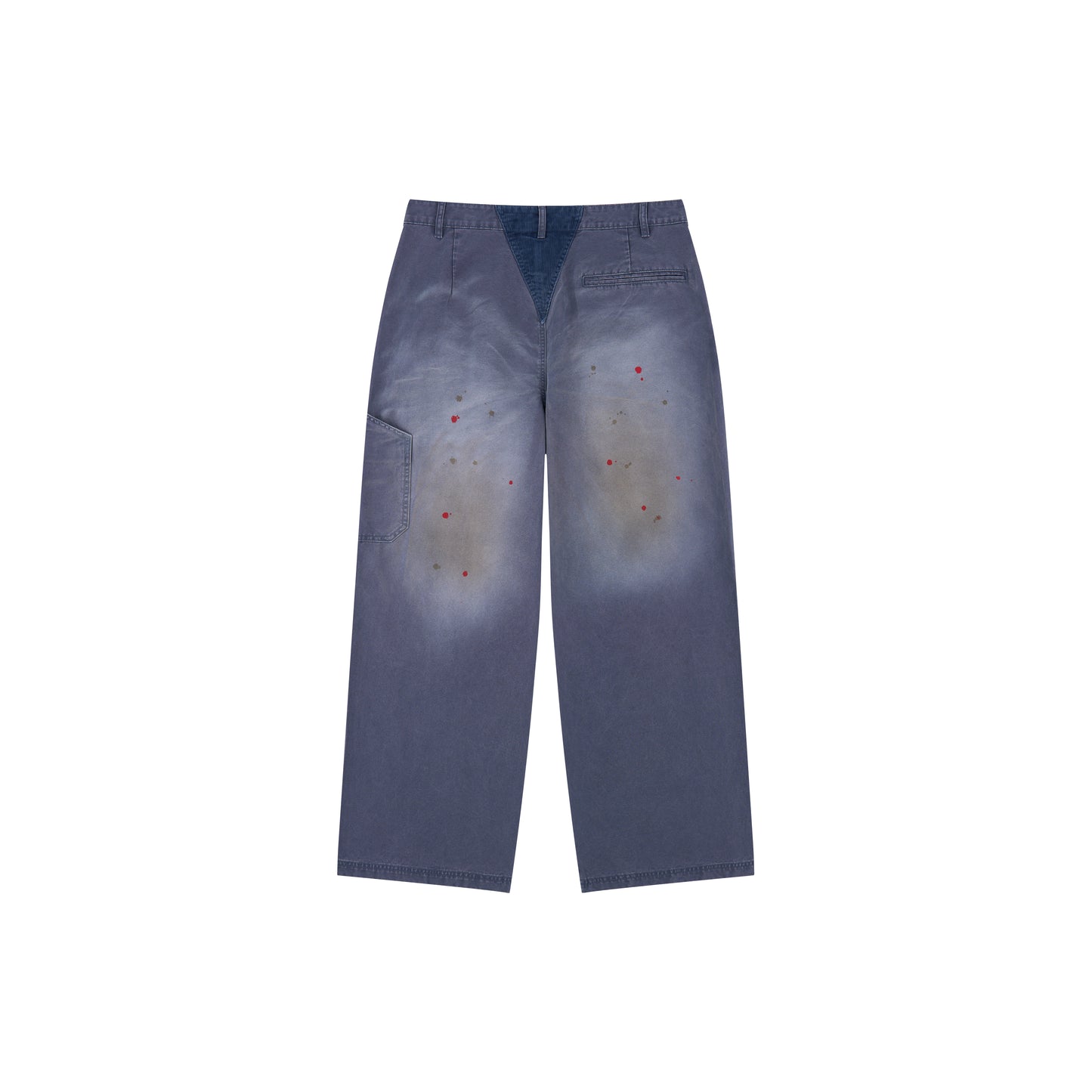 WAH YAN CHING NIN Distressed Painted Cargo Pants