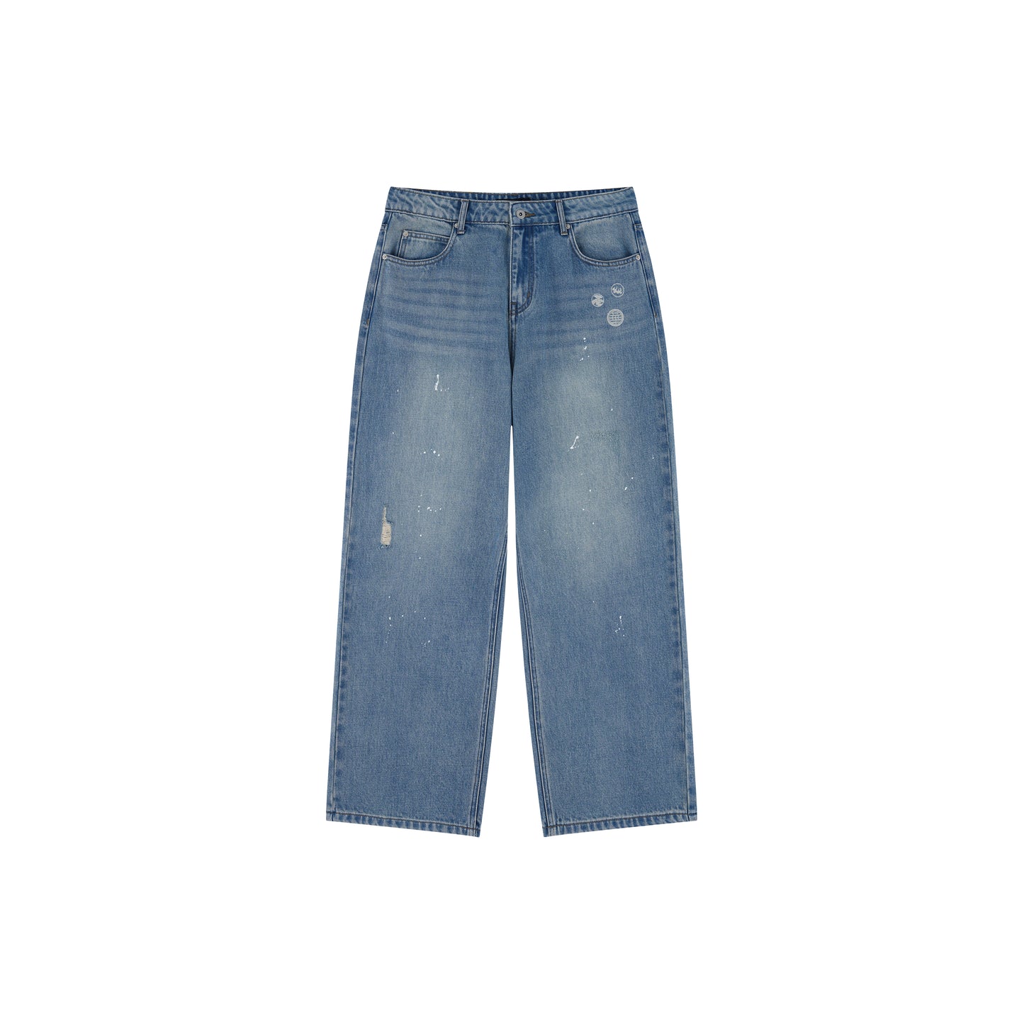 WAH YAN CHING NIN Laser Burned Jeans