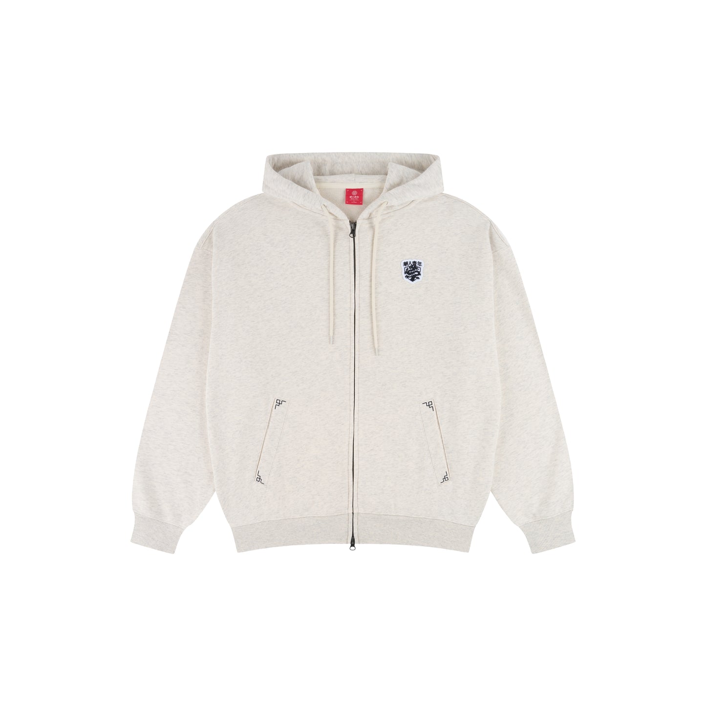 WAH YAN CHING NIN Dragon Logo Zip Hoodie