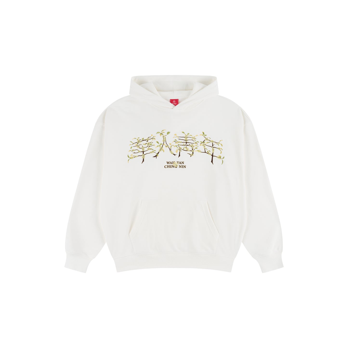 WAH YAN CHING NIN Sweet Olive Embroidered Hoodie