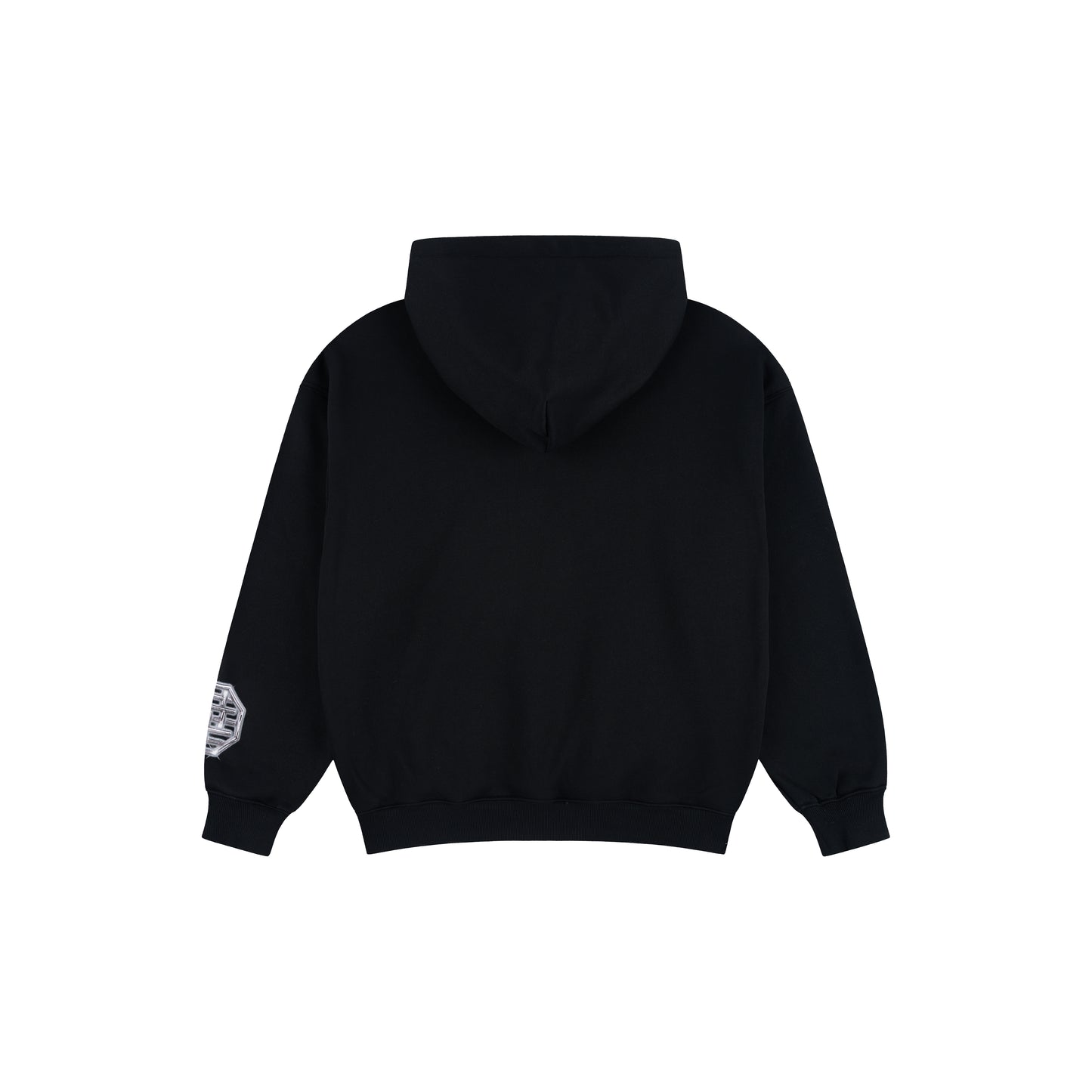 WAH YAN CHING NIN Liquid Sliver Metal Dragon Hoodie