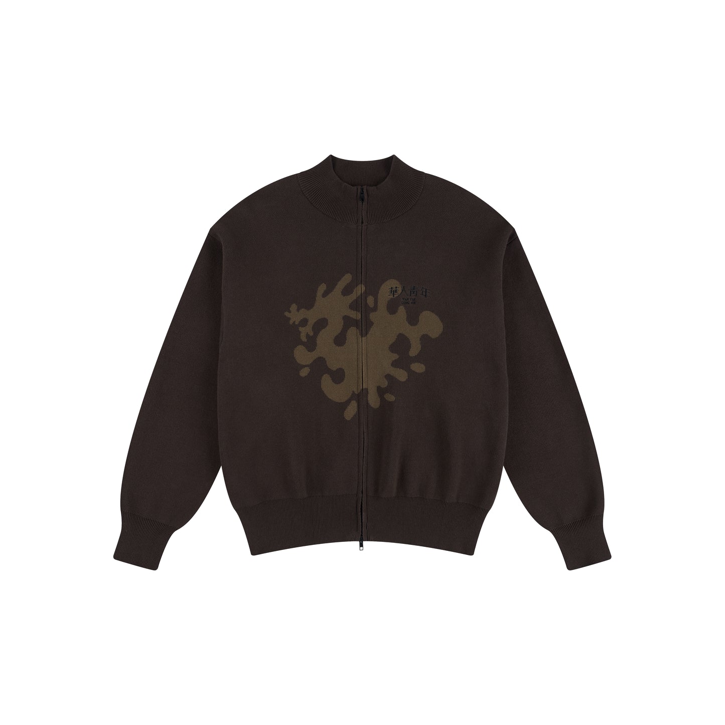WAH YAN CHING NIN Inked Dragon Zip Sweater