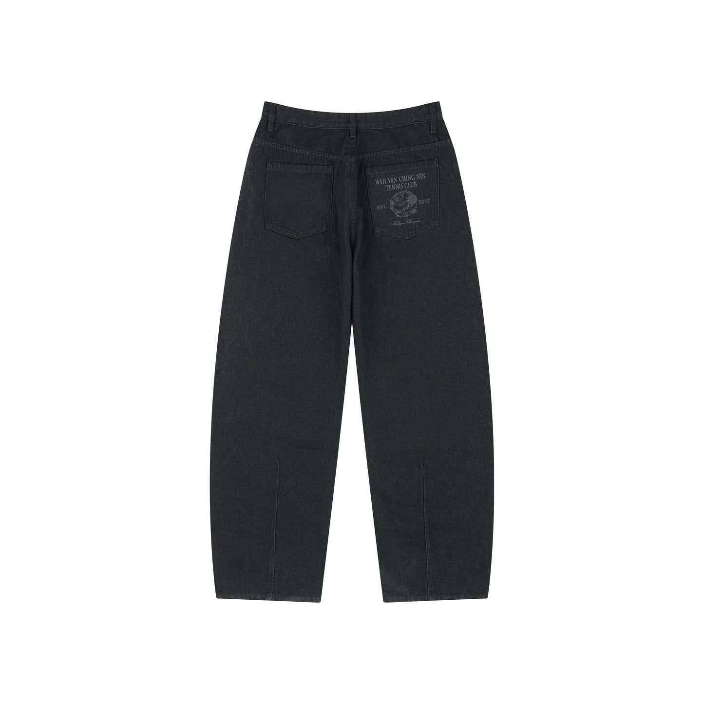 WAH YAN CHING NIN Tennis Dragon Curved Blade Jeans