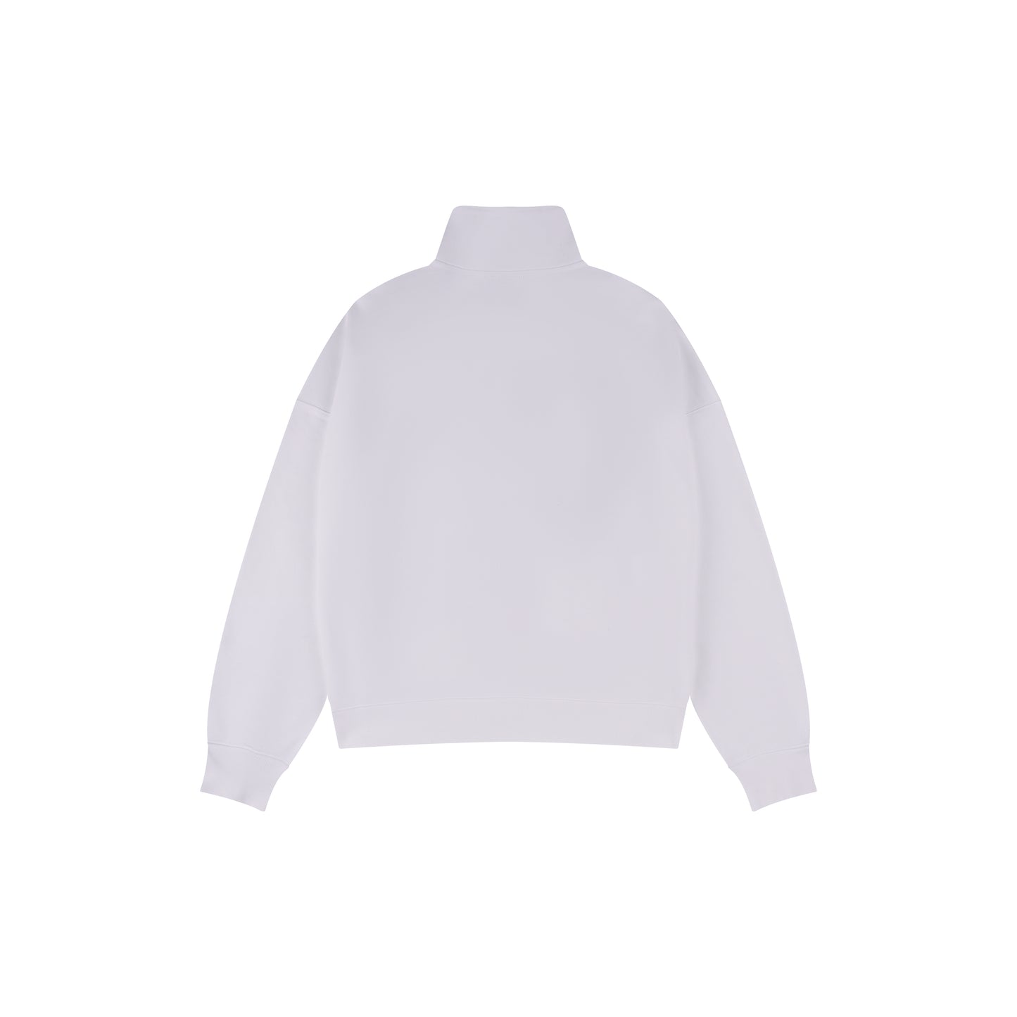 WAH YAN CHING NIN Script Badge Half-Zip Sweatshirt