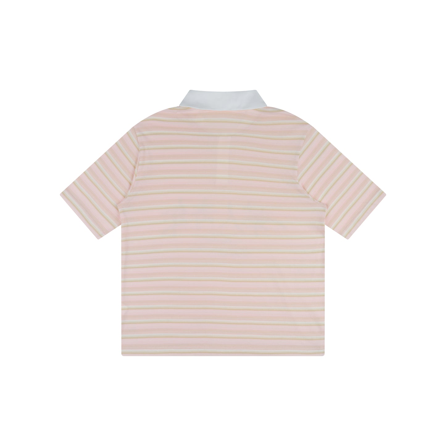 WAH YAN CHING NIN Striped Washed Polo