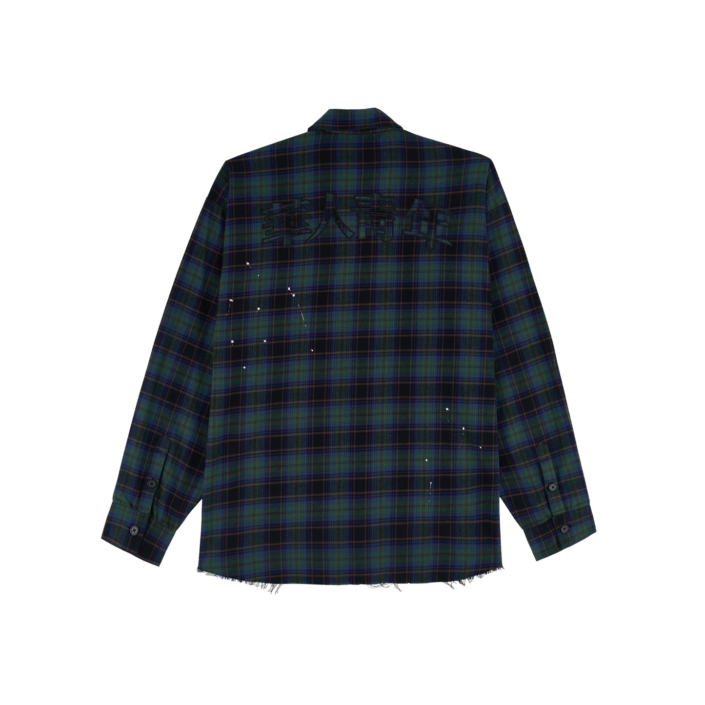 WAH YAN CHING NIN Inked Plaid Shirt