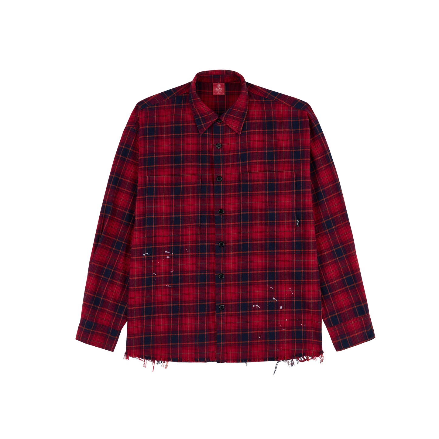 WAH YAN CHING NIN Inked Plaid Shirt