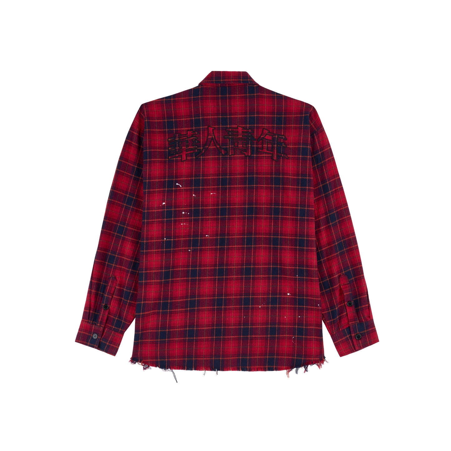 WAH YAN CHING NIN Inked Plaid Shirt