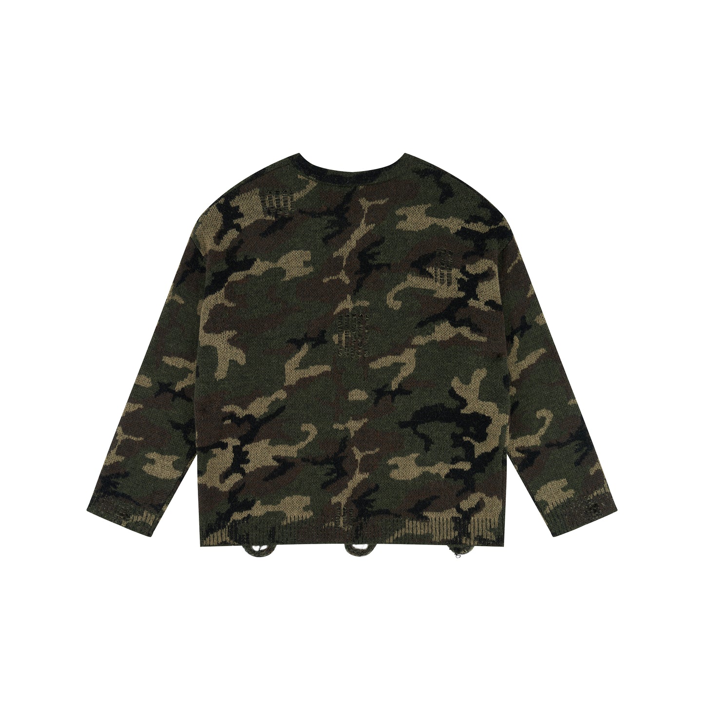 WAH YAN CHING NIN Small Logo Distressed Sweater