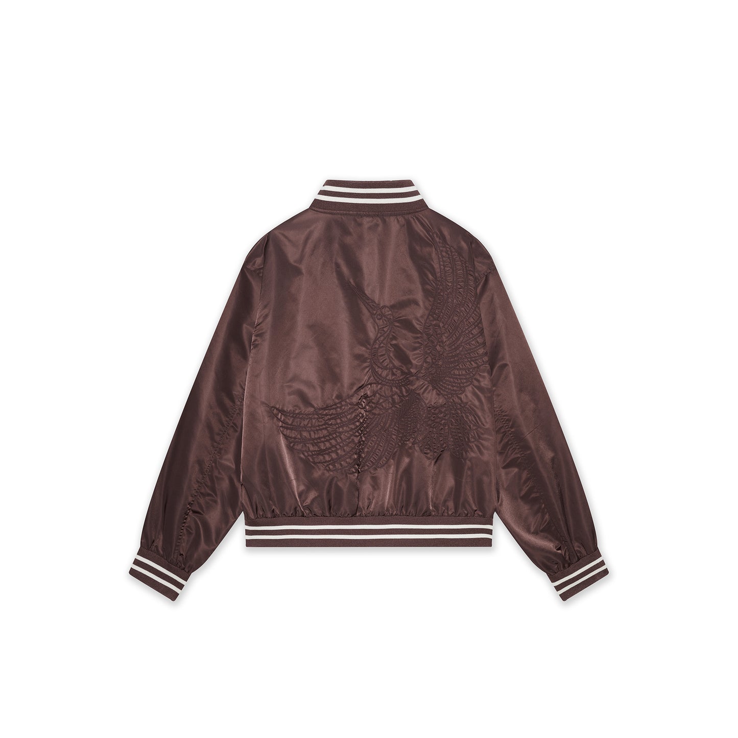 WAH YAN CHING NIN Embroidered Crane Bomber Jacket