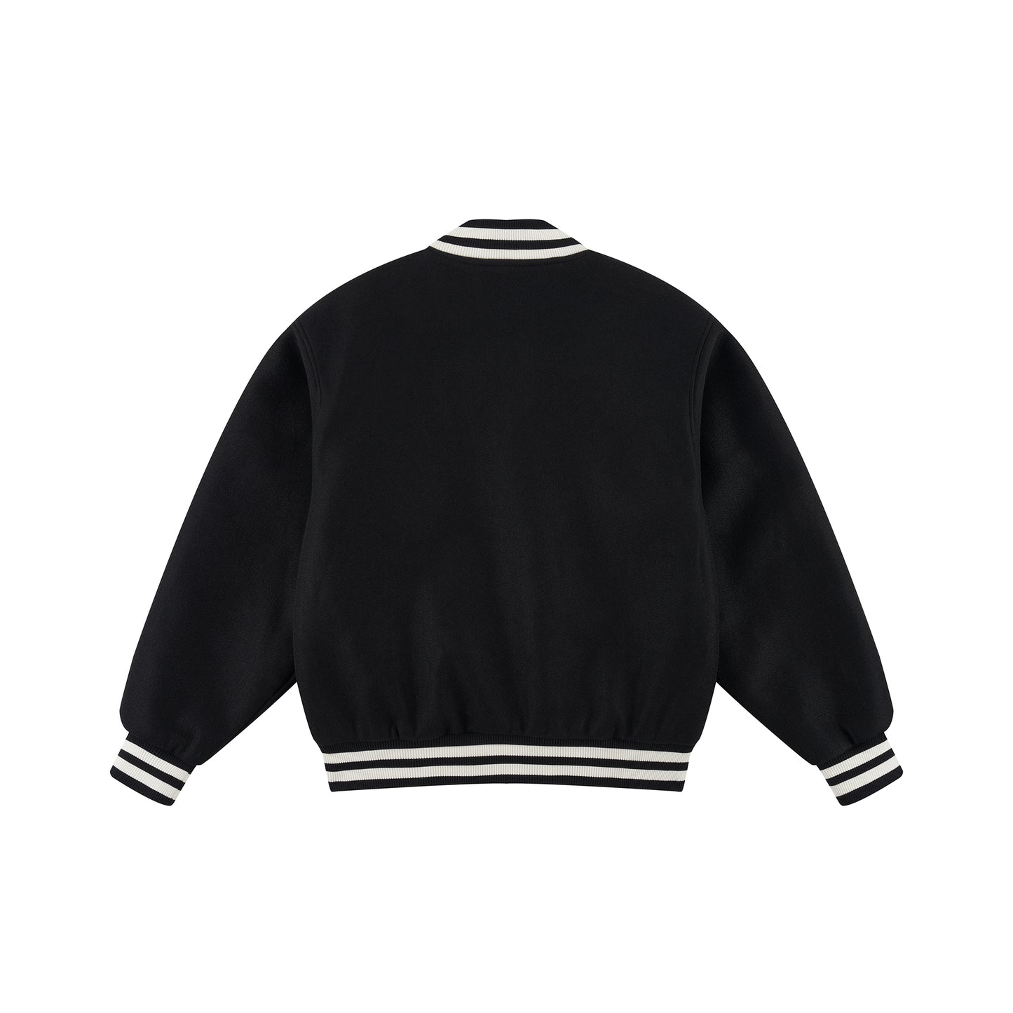 WAH YAN CHING NIN Bonsai Dragon Embroidered Patch Varsity Jacket