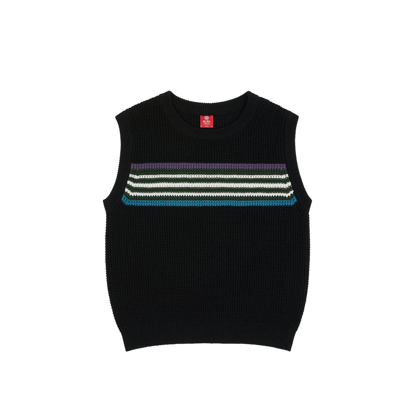 WAH YAN CHING NIN Striped Knit Vest