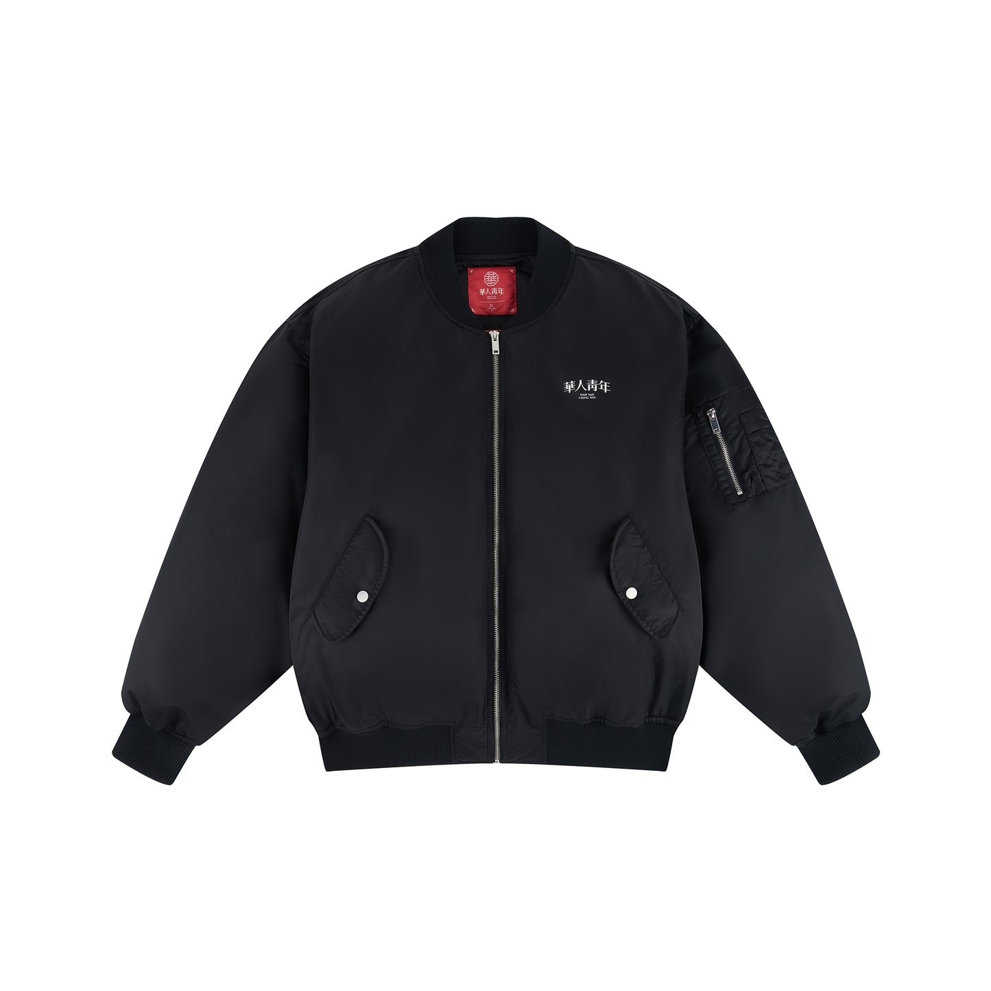 WAH YAN CHING NIN Dragon Print MA1 Bomber Jacket