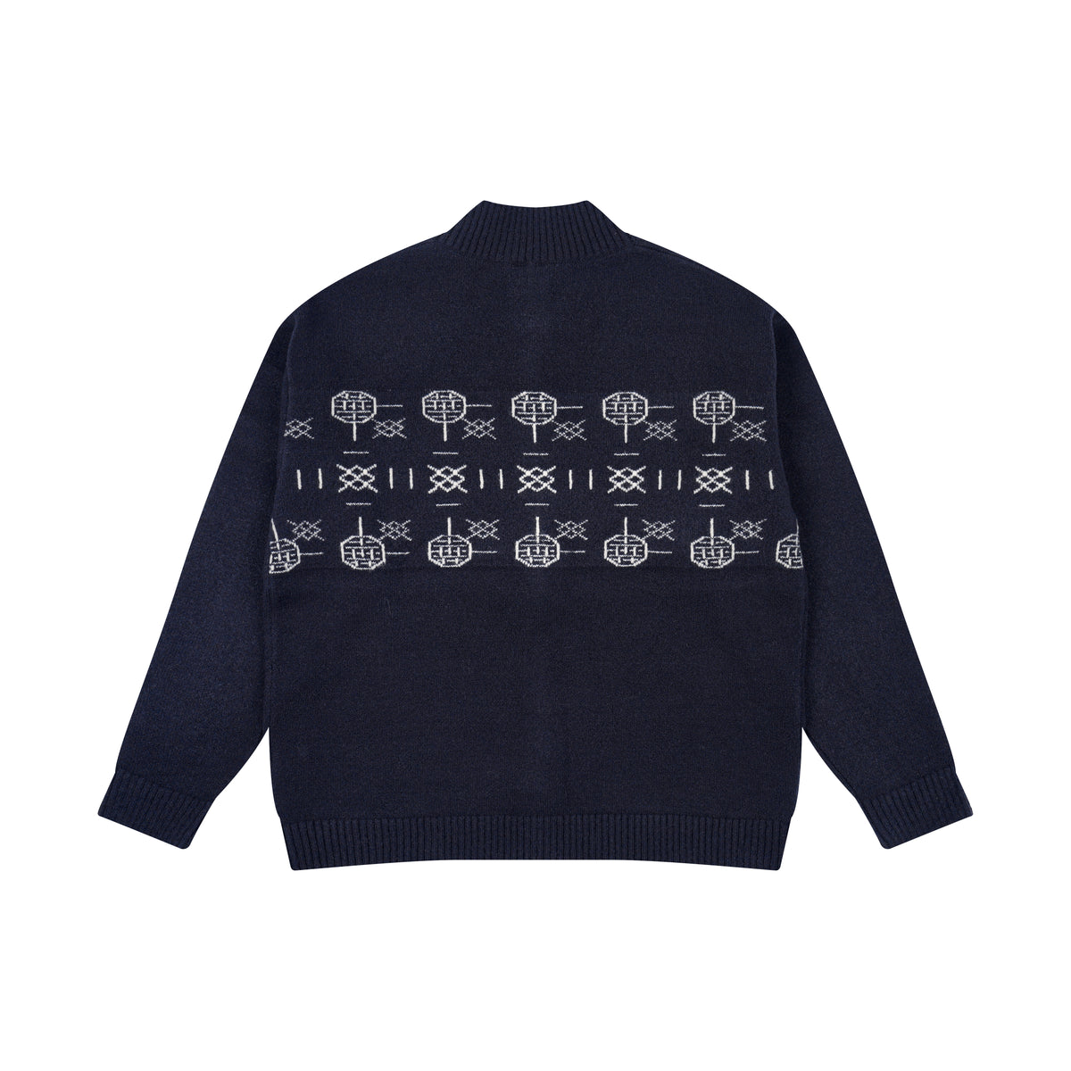 WAH YAN CHING NIN Frog-button Jacquard Sweater