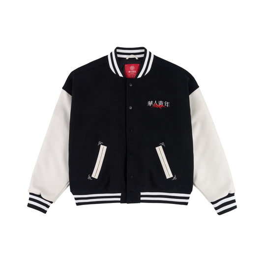 WAH YAN CHING NIN Graffiti Varsity Jacket