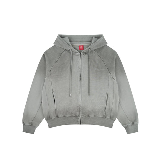 WAH YAN CHING NIN Washed Zip Hoodie