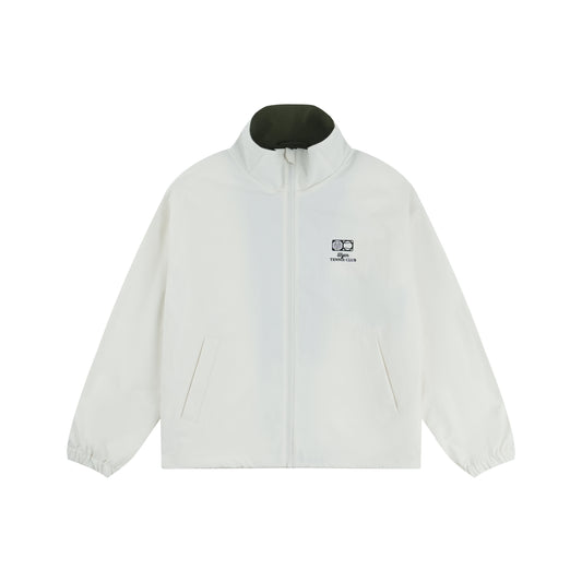 WAH YAN CHING NIN Tennis Colorblock Stand Collar Sports Jacket