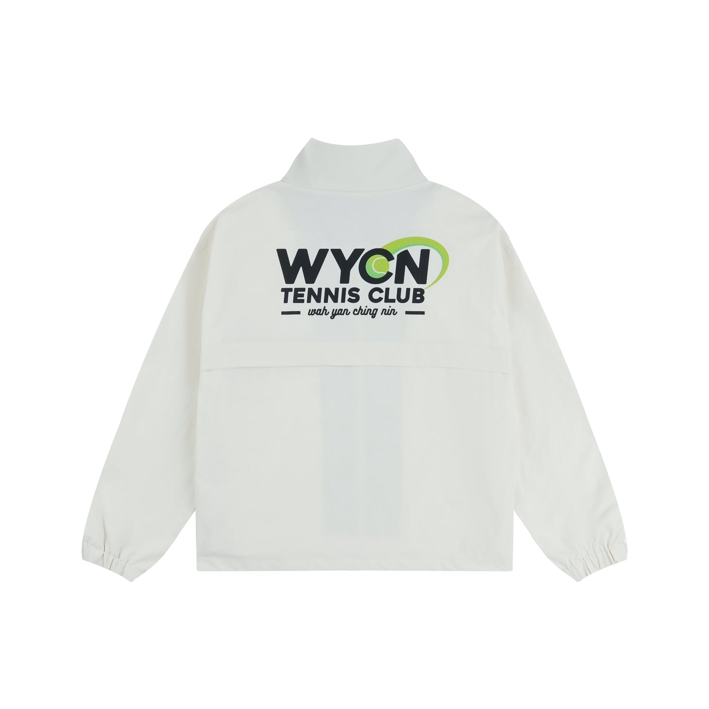 WAH YAN CHING NIN Tennis Colorblock Stand Collar Sports Jacket