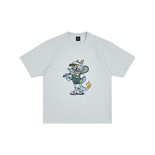 WAH YAN CHING NIN Tennis Dragon Character Raglan T-Shirt