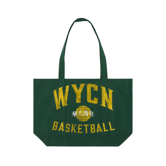 WYCN Basketball Print Tote Bag