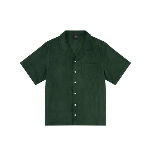 WAH YAN CHING NIN Suede Cuban Shirt