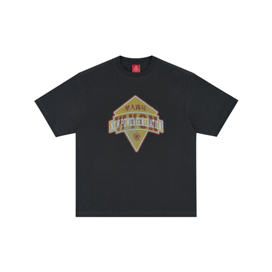 WAH YAN CHING NIN Vintage School Badge T-shirt