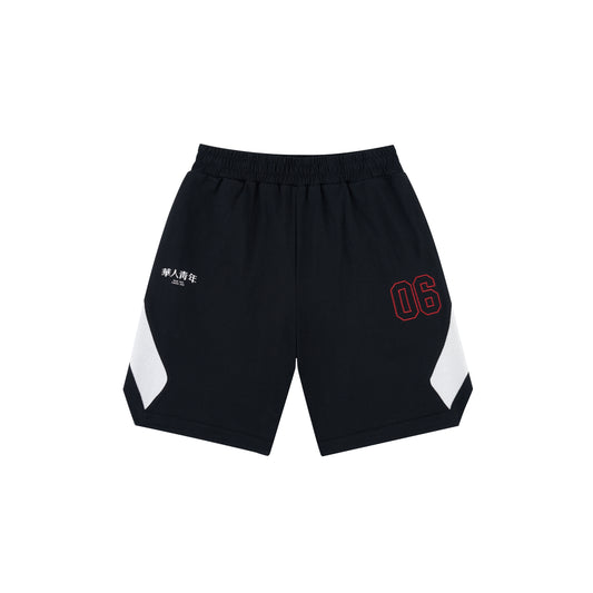 WAH YAN CHING NIN Colorblocked Mesh Shorts