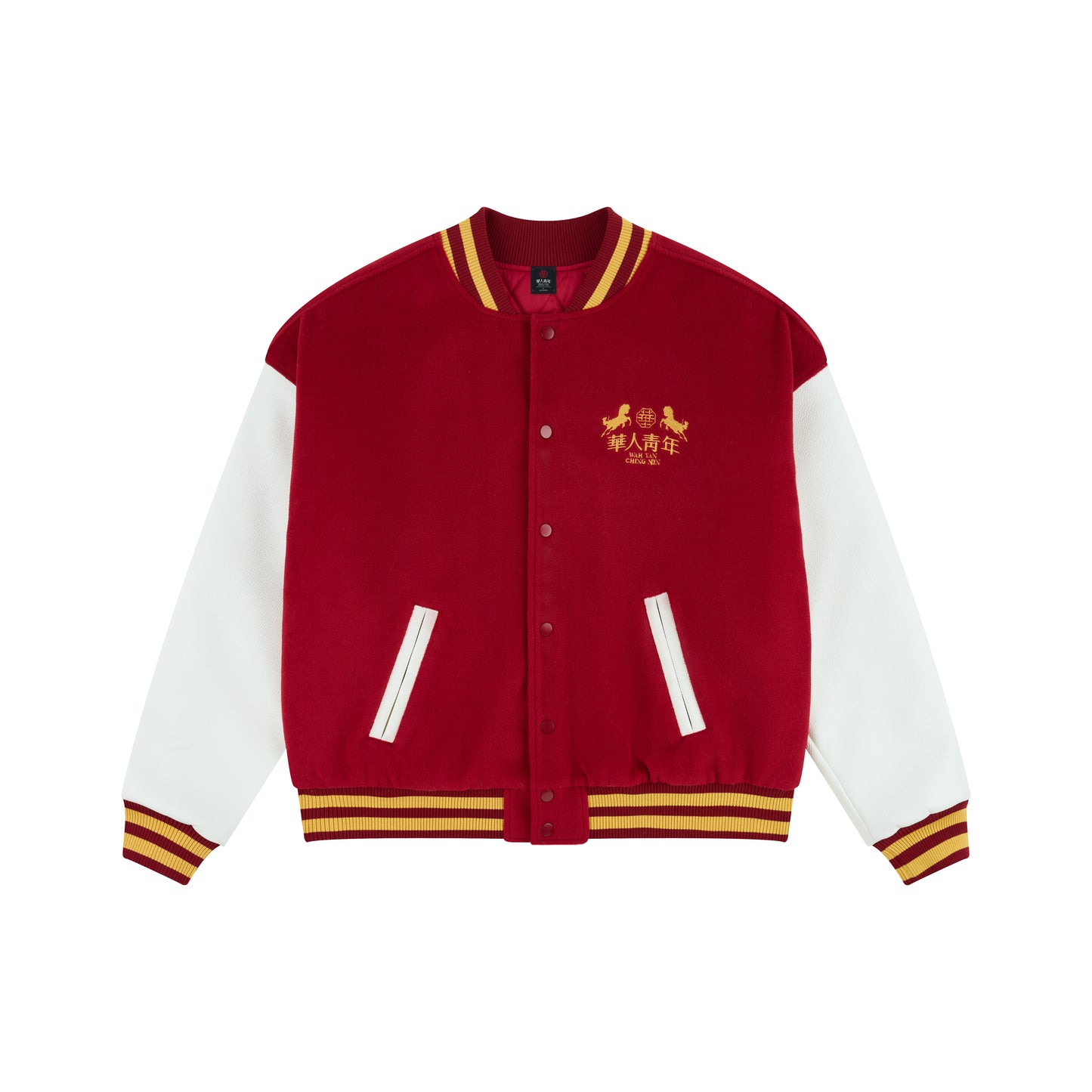 WAH YAN CHING NIN CNY  Embroidered Varsity Jacket