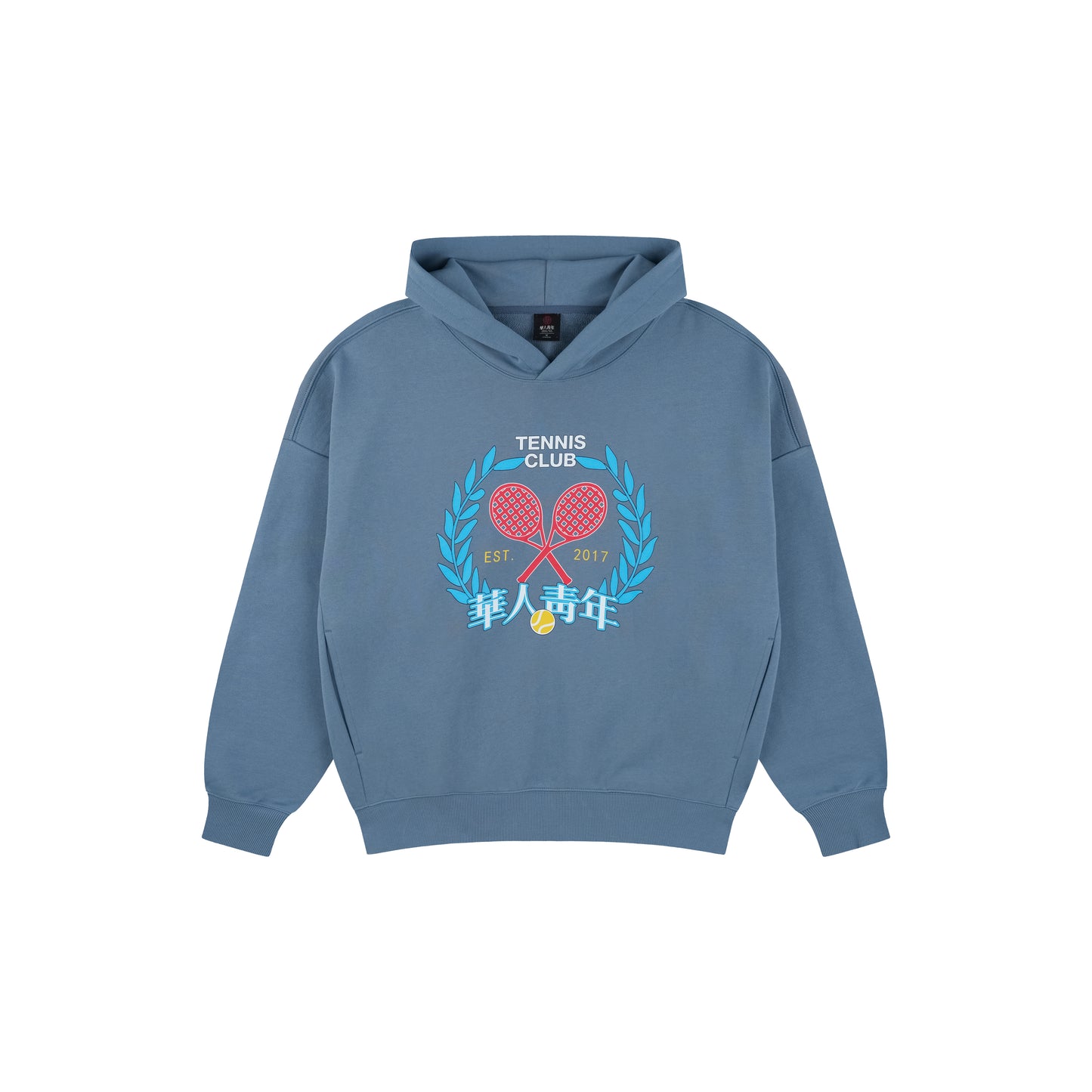 WAH YAN CHING NIN Vintage Tennis Racket Print Hoodie