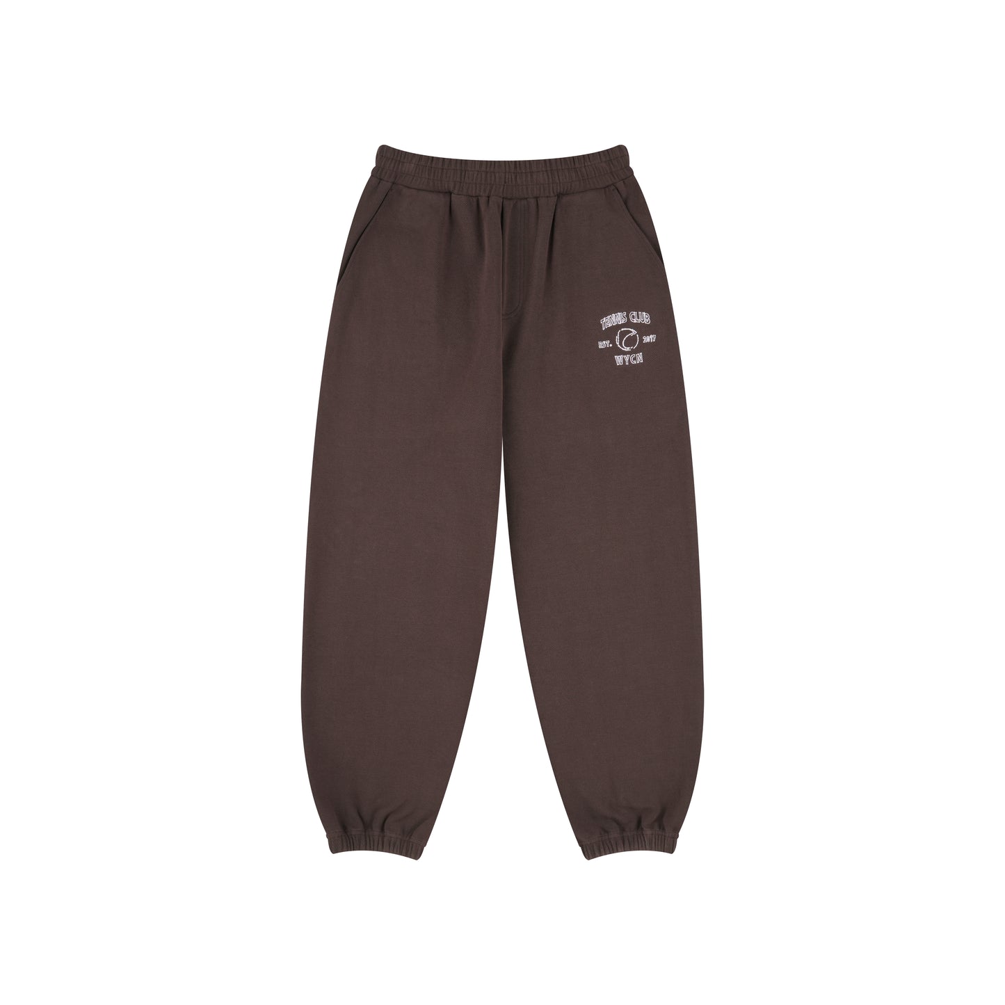 WAH YAN CHING NIN Random Stitch Embroidery Sweatpants
