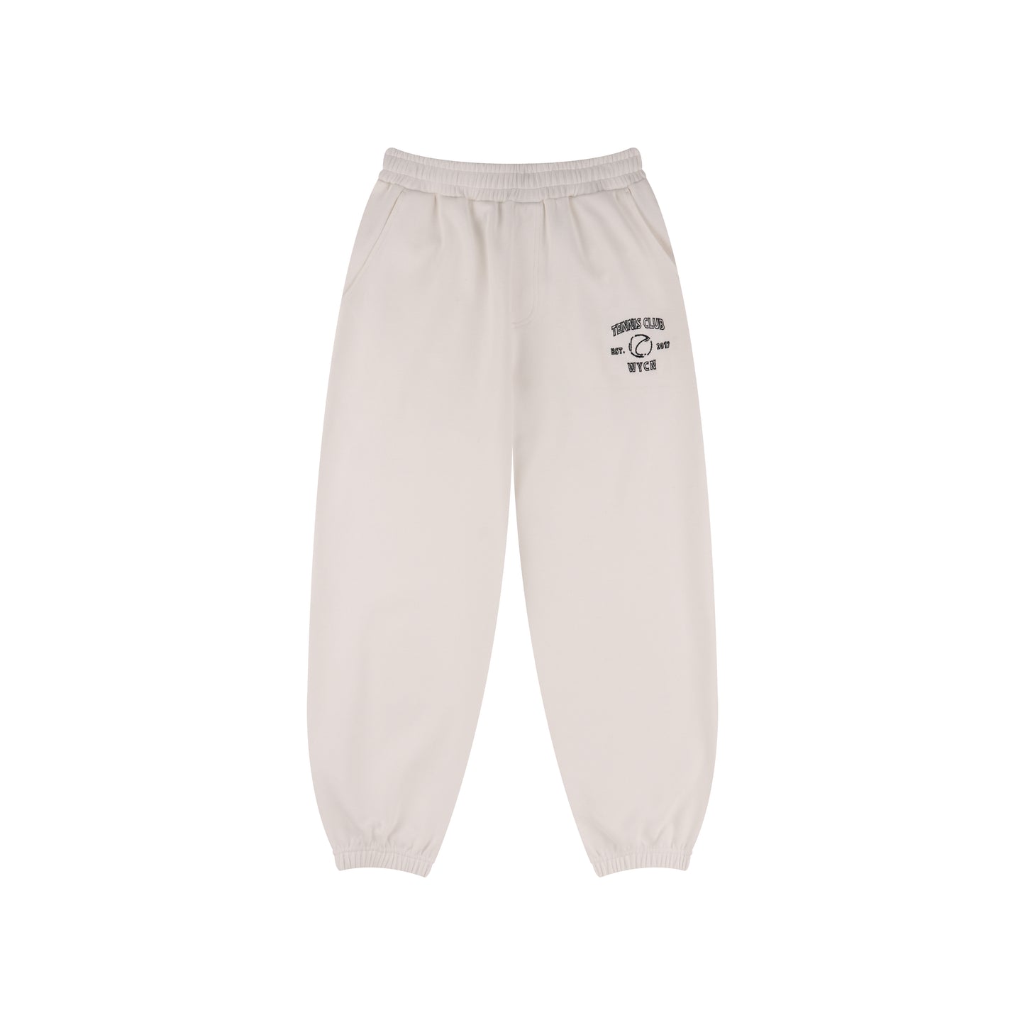 WAH YAN CHING NIN Random Stitch Embroidery Sweatpants
