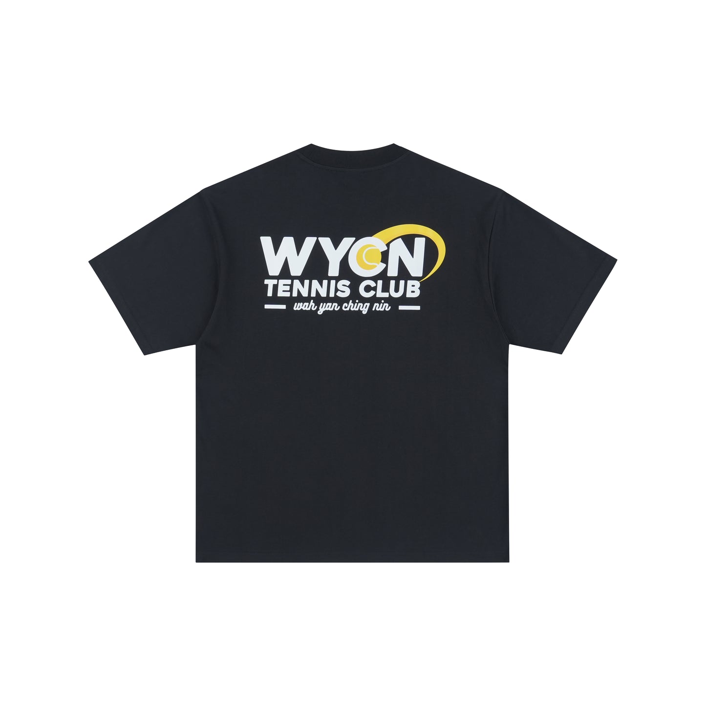 WAH YAN CHING NIN WYCN Tennis Letter Graphic T-shirt