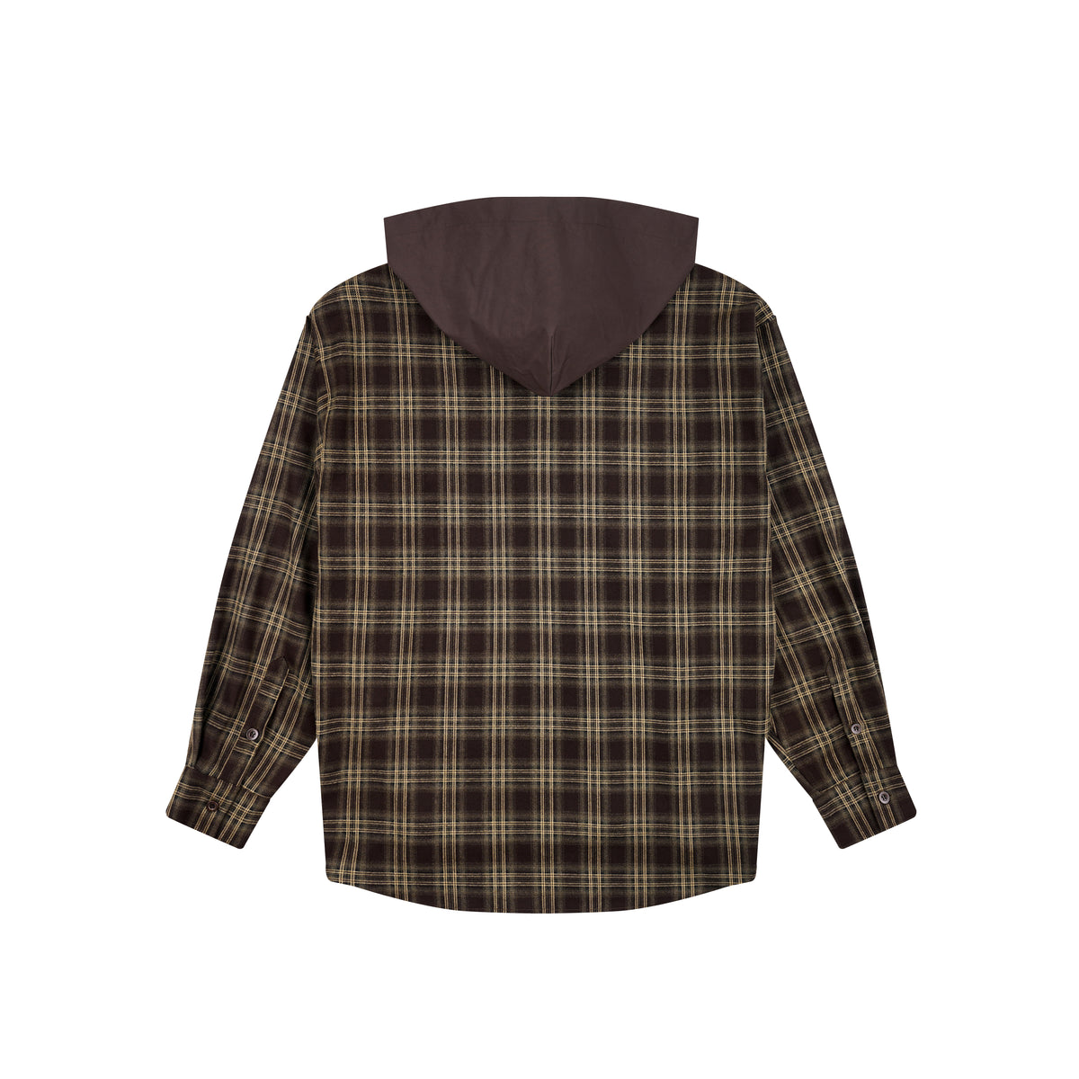 WAH YAN CHING NIN Detachable Hood Plaid Shirt