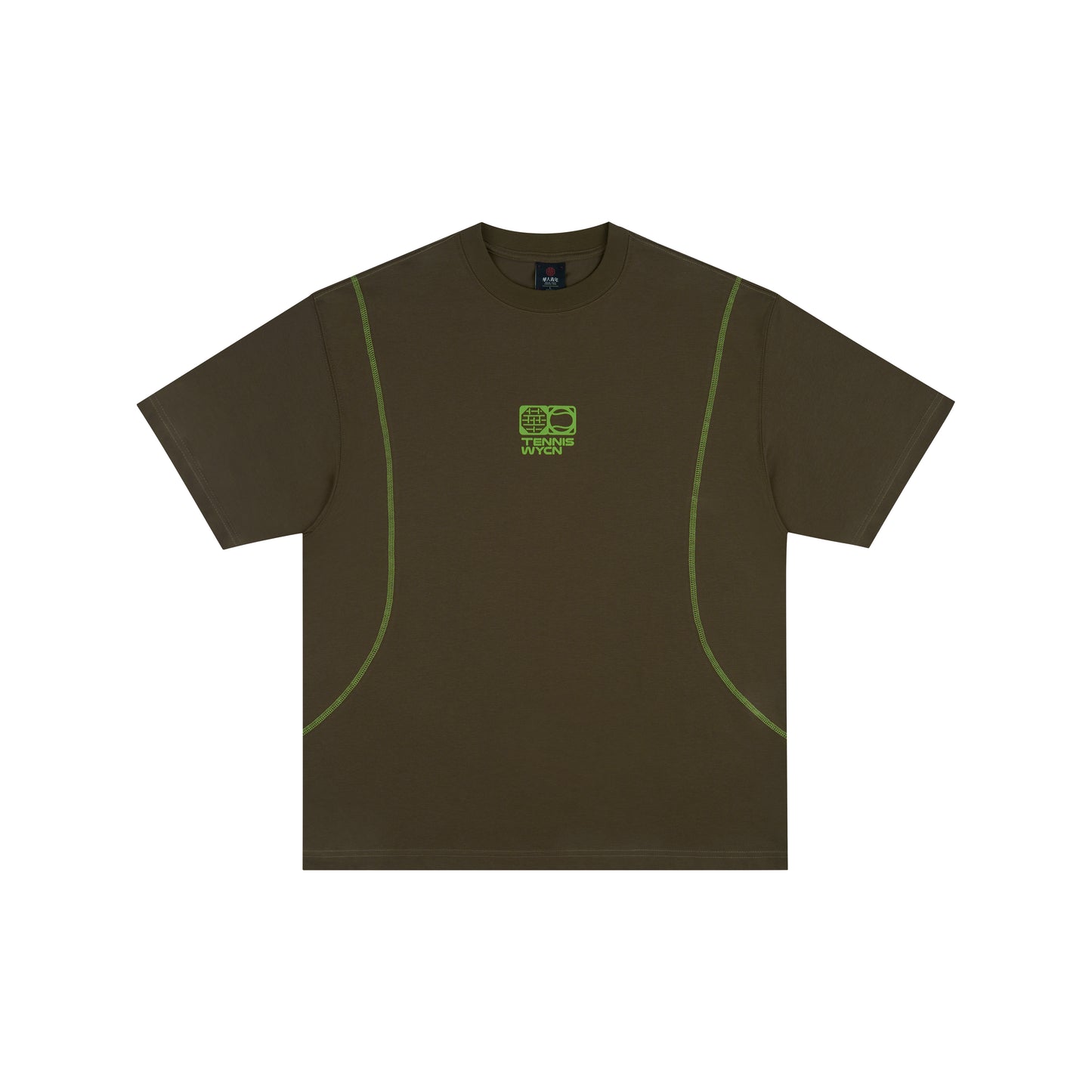 WAH YAN CHING NIN WYCN Tennis Contrast Stitch T-Shirt