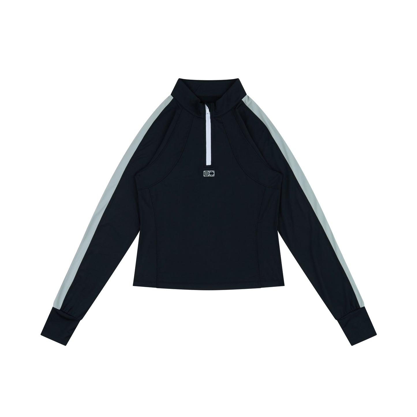 WAH YAN CHING NIN Half Zip Tennis Sweatshirt