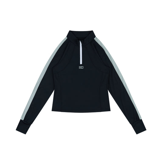 WAH YAN CHING NIN Half Zip Tennis Sweatshirt