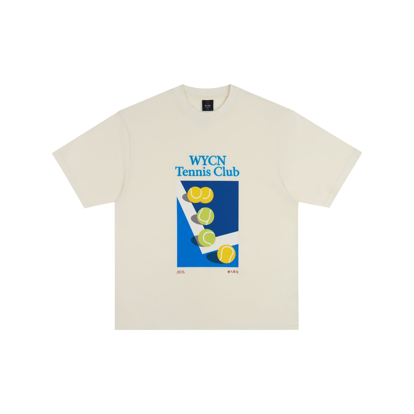 WAH YAN CHING NIN WYCN Tennis Court Loose T-Shirt